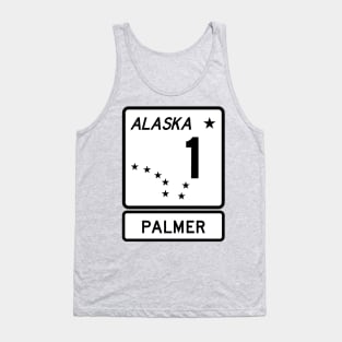 Alaska Highway Route 1 One Palmer AK Tank Top